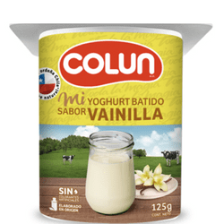 Yogurt Colun Vainilla 125gr, 1 Un