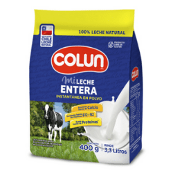 Leche en Polvo Entera Colun, 400 gr