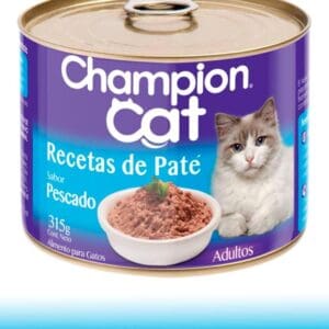 champion cat, pate para GATOS, sabor pescado,315gr