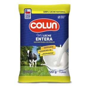 Leche en Polvo Entera Colun, 120 gr
