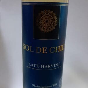 Vino Late Harvest, sol de chile. 500ml