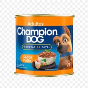 champion dog, pate para perros adulto, sabor pollo, 315gr