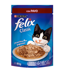 Alimento de Gato Purina Felix Pavo, 85 gr