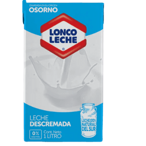Leche Descremada Loncoleche, 1 lt