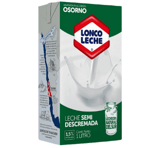 Leche Semidescremada Loncoleche, 1 lt