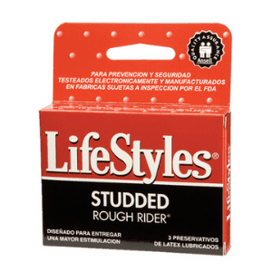 Preservativos Studded, 3 un