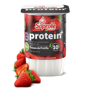 Yogurt Protein Soprole con trozos de Frutilla
